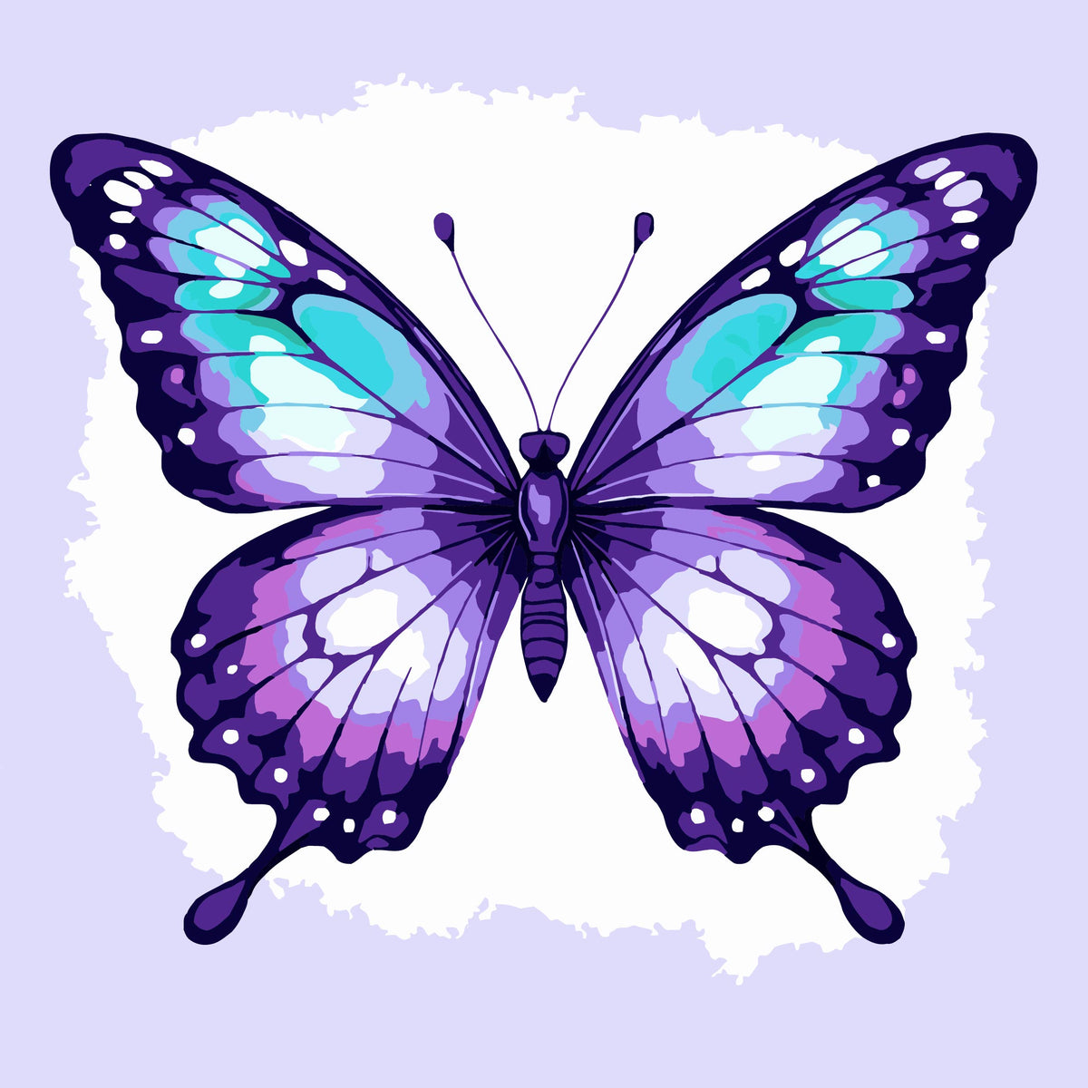 Leuchtender Schmetterling