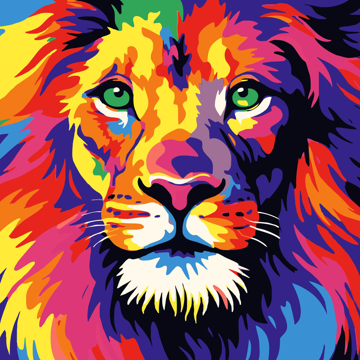 Pop Art Löwe