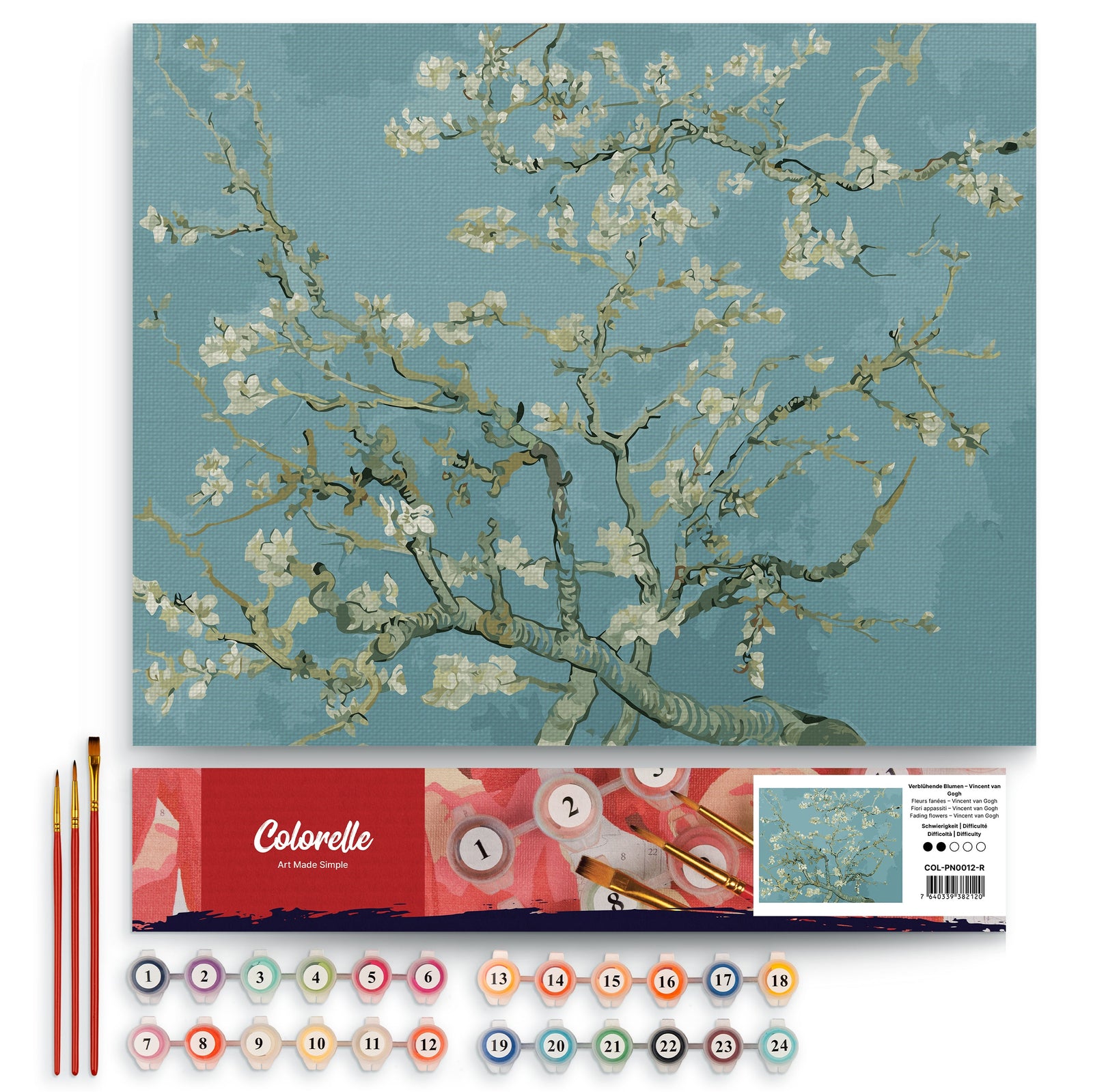 Verblühende Blumen – Vincent van Gogh – Malen nach Zahlen Set für Erwachsene