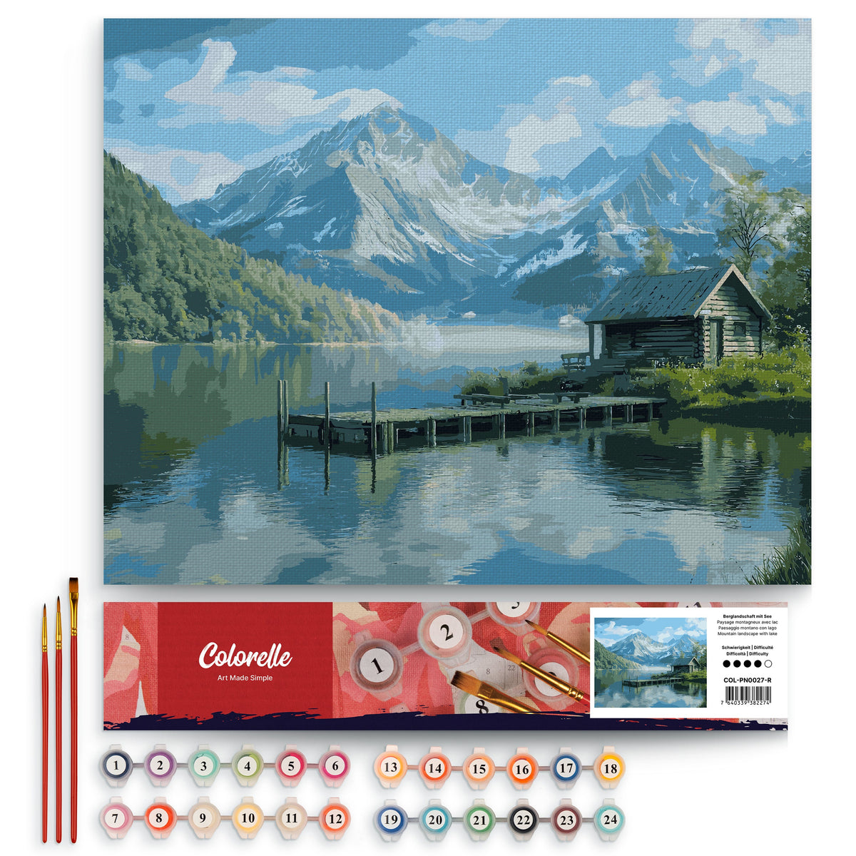 Berglandschaft mit See