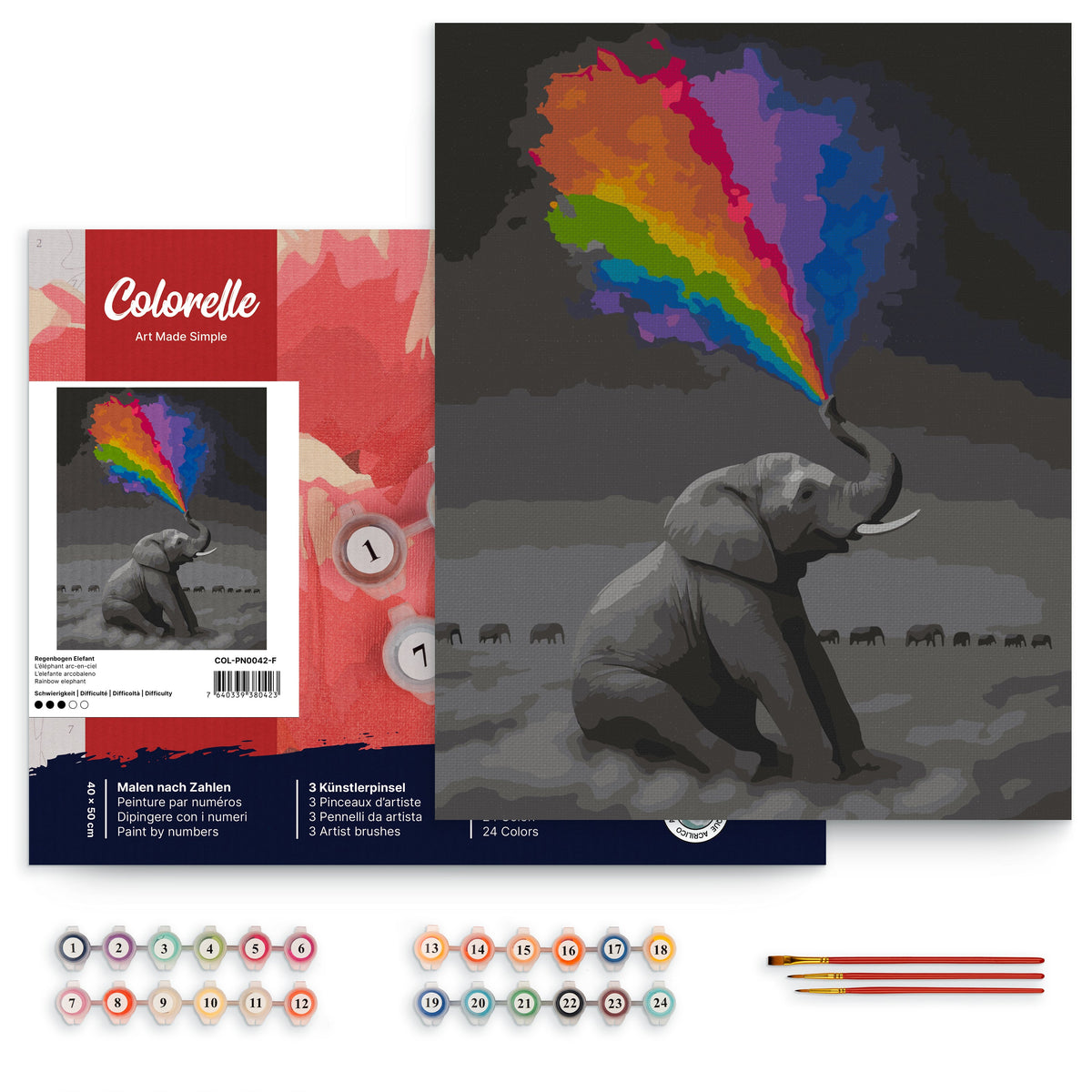 Regenbogen Elefant
